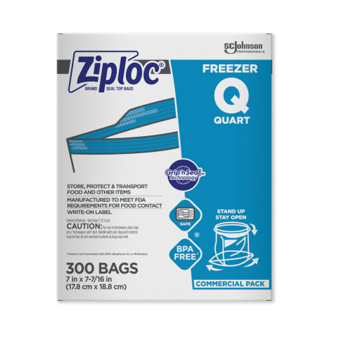GuestSupply US Ziploc Brand Seal Top Freezer Bags 1 Quart